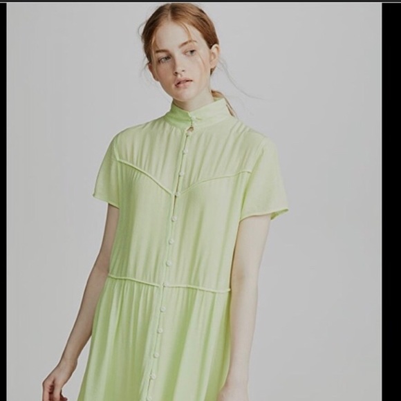 rag & bone Dresses & Skirts - Rag & Bone Libby Tiered Seam Crinkle Dress